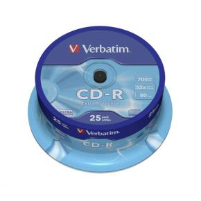 Diskai Verbatim CD-R 80/700MB 52X 25pack EXTRA PROTECTION cake box - 43432 