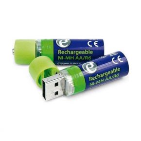 Elementai įkraunami Energenie EG-BA-001 Rechargeable 2 x AA 1500mAh