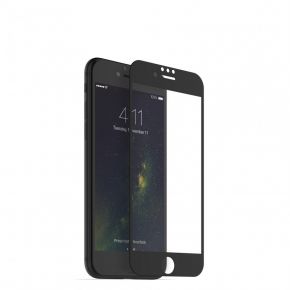 Apsauginis grūdintas stiklas Apple iPhone 6+/7+/8+ (3D, juodas)                                     
