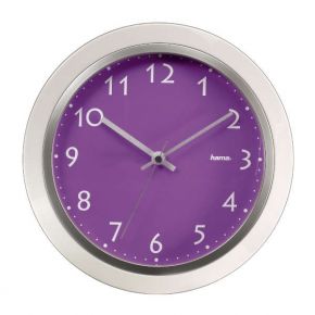 Sieninis laikrodis Hama PP-265 quartz wall clock, purple