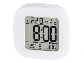 Laikrodis žadintuvas HAMA RC 45 Radio Controlled Alarm Clock white