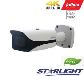 4K IP kamera STARLIGHTcilindrinė 8MP 15fps su IR iki 100m., H.265, IVS, 7-35mm, IP67, ePoE, IVS     
