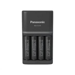 Elementų įkroviklis 4x AA AAA Panasonic K-KJ55HCD40E + 4x AA elementai Panasonic 