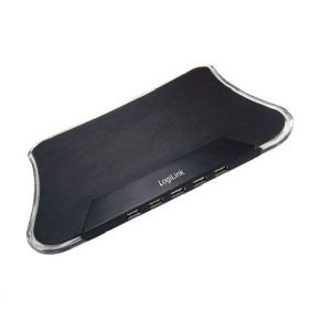 Pelės kilimėlis Logilink ID0020 su USB 4-Port šakotuvu