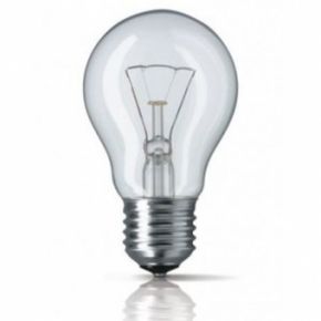 Kaitrinė lemputė E27 75W, skaidri, pramoniniam naudojimui